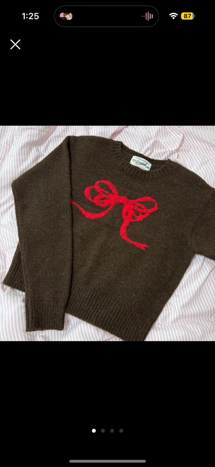 벤시몽 리본 니트 상품이미지1