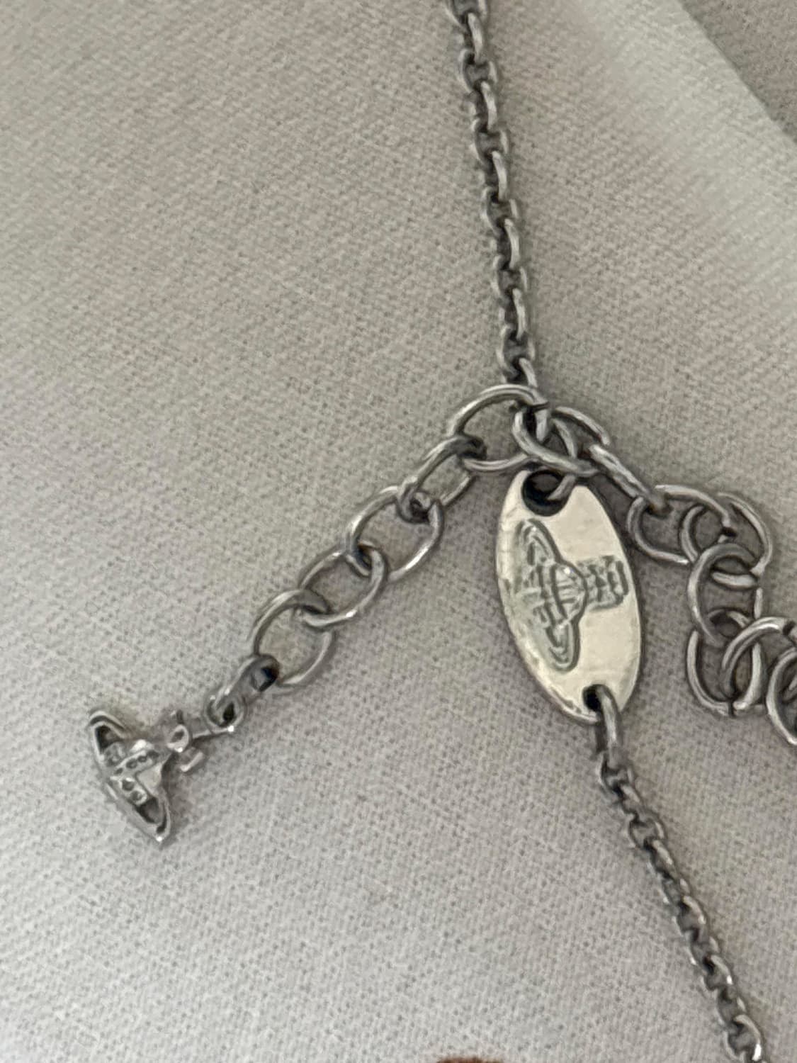 비비안웨스트우드 열쇠 orb 목걸이 실버 상품이미지3