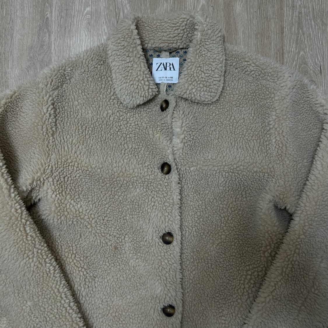 자라 여성 오버핏 양털 뽀글이 후리스 자켓 M/95  상품이미지2