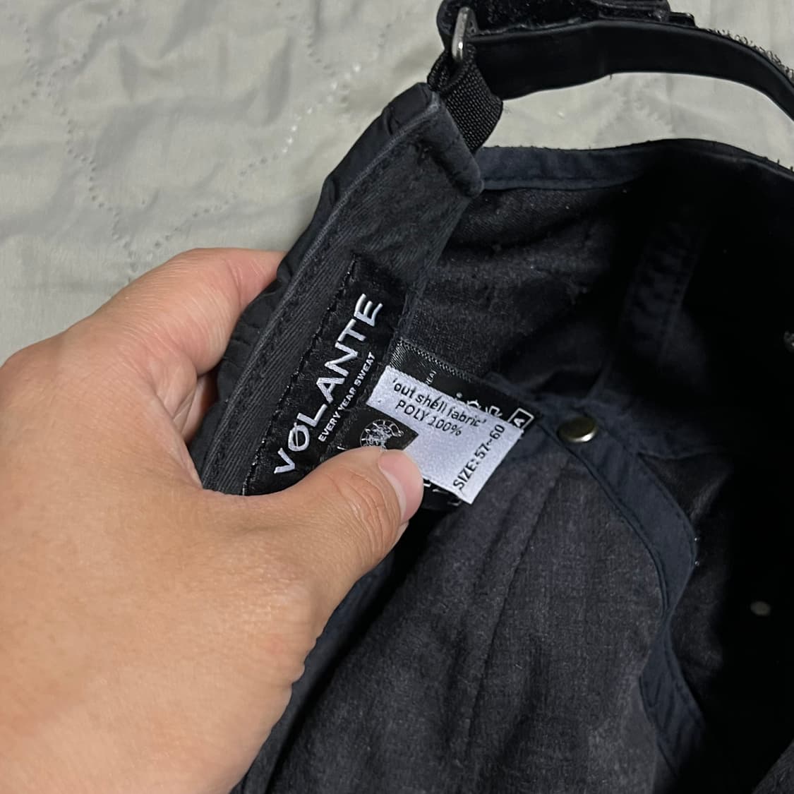 볼란테 볼캡 블랙 모자 검정 스포티 VOLANTE 상품이미지4