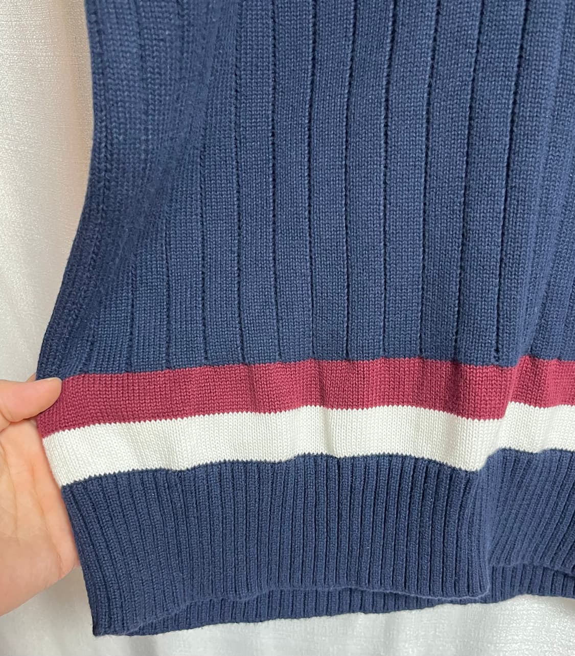 공용 브룩스브라더스 브이넥 니트 스웨터 M 상품이미지3