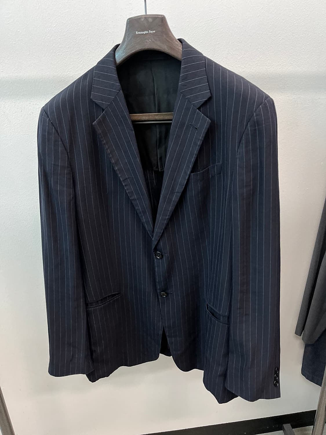 110) 알마니꼴레지오니 스트라이프 린넨자켓  상품이미지3