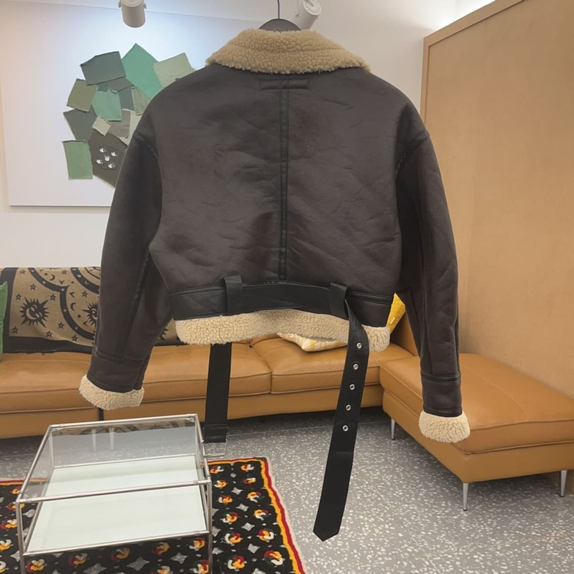 자라 모던락시크 핀터감성 양털 무스탕 자켓 XS C07718 상품이미지4