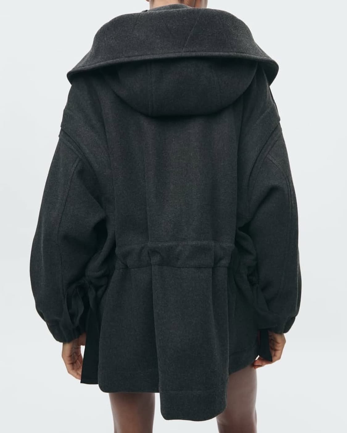 자라 ZW 컬렉션 리본 오버사이즈 코트 상품이미지3