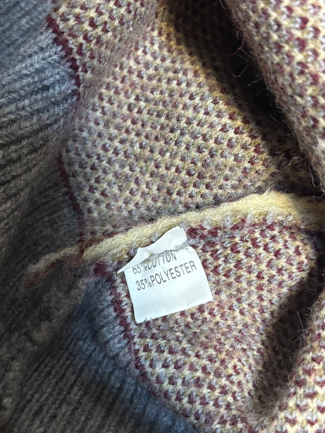 아가일 니트 베스트 상품이미지3