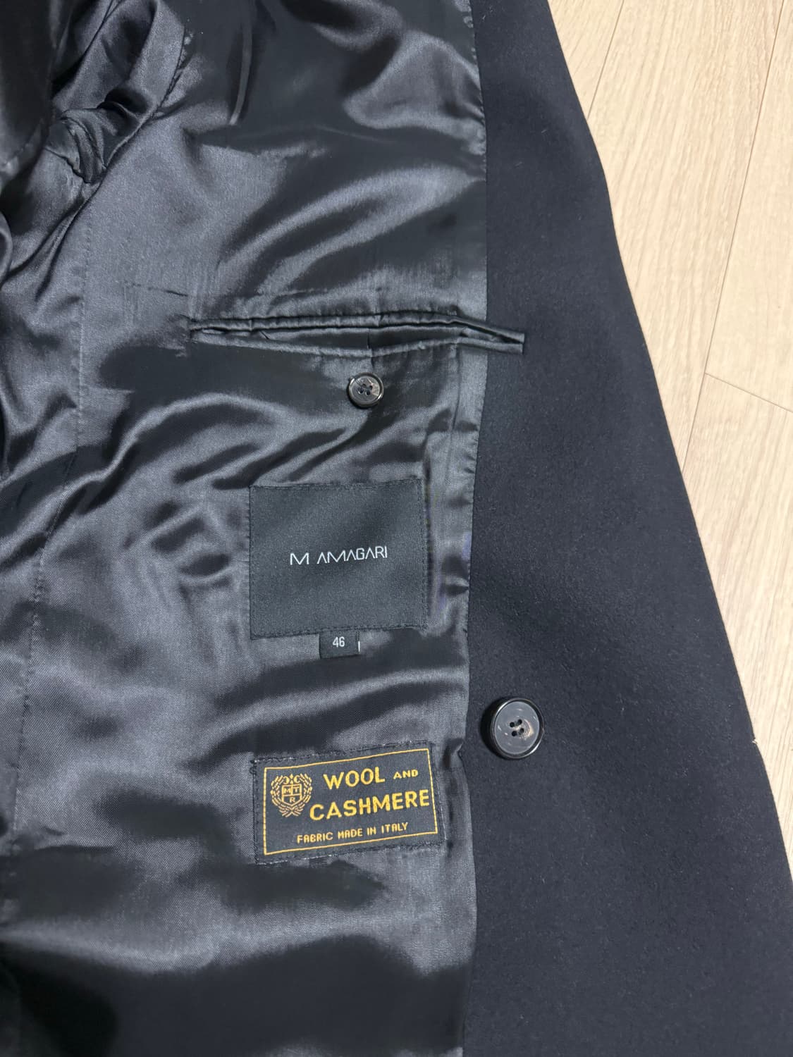 마마가리 MTR 카프탄 코트 46 블랙 상품이미지5