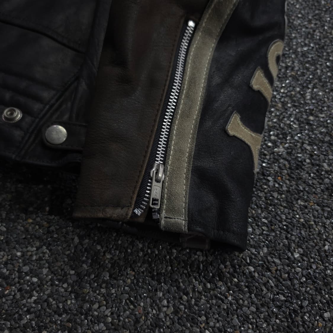 USA 빈티지 소가죽 레이싱 자켓 (M) 상품이미지7