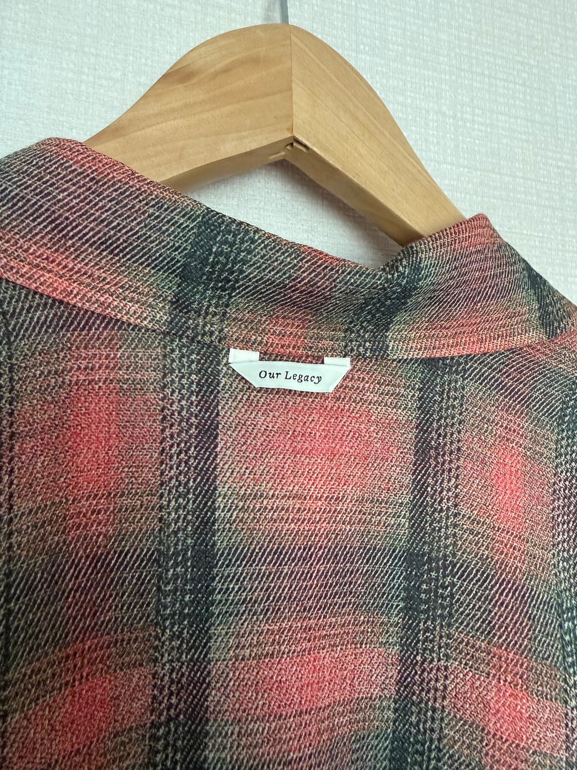 아워레가시 보로우드 빅럼버체크셔츠 46사이즈 상품이미지7