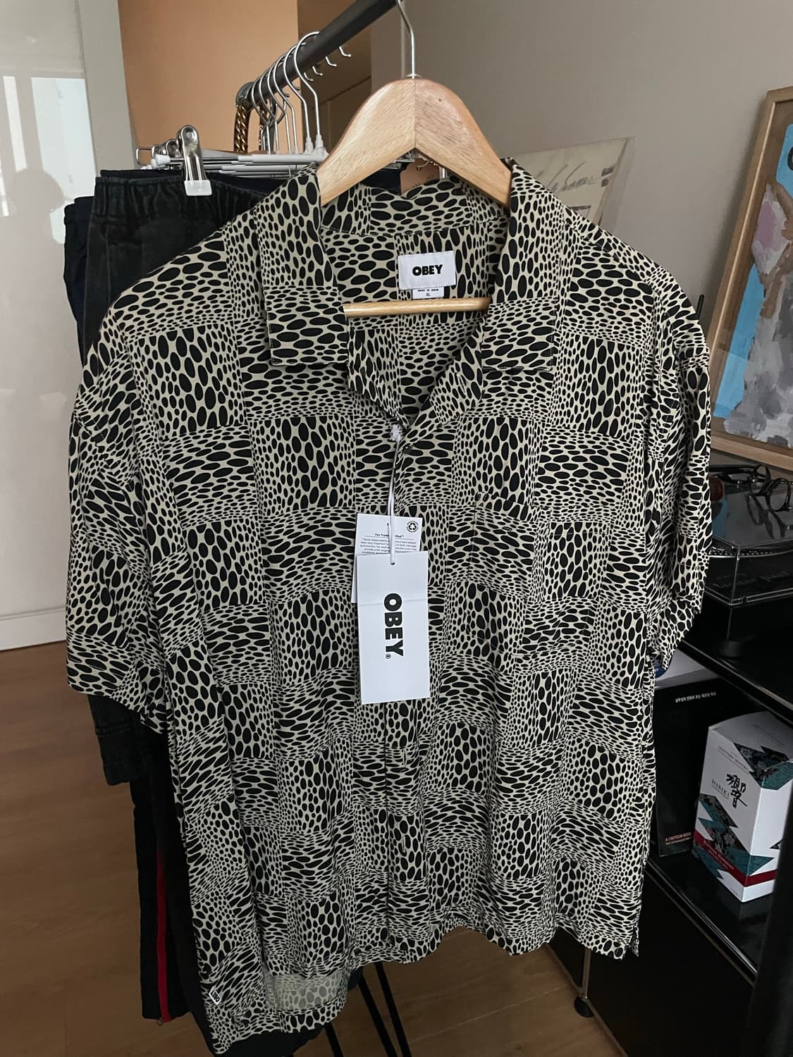 OBEY HOBART WOVEN SHIRT 오베이 반팔셔츠 XL 상품이미지2