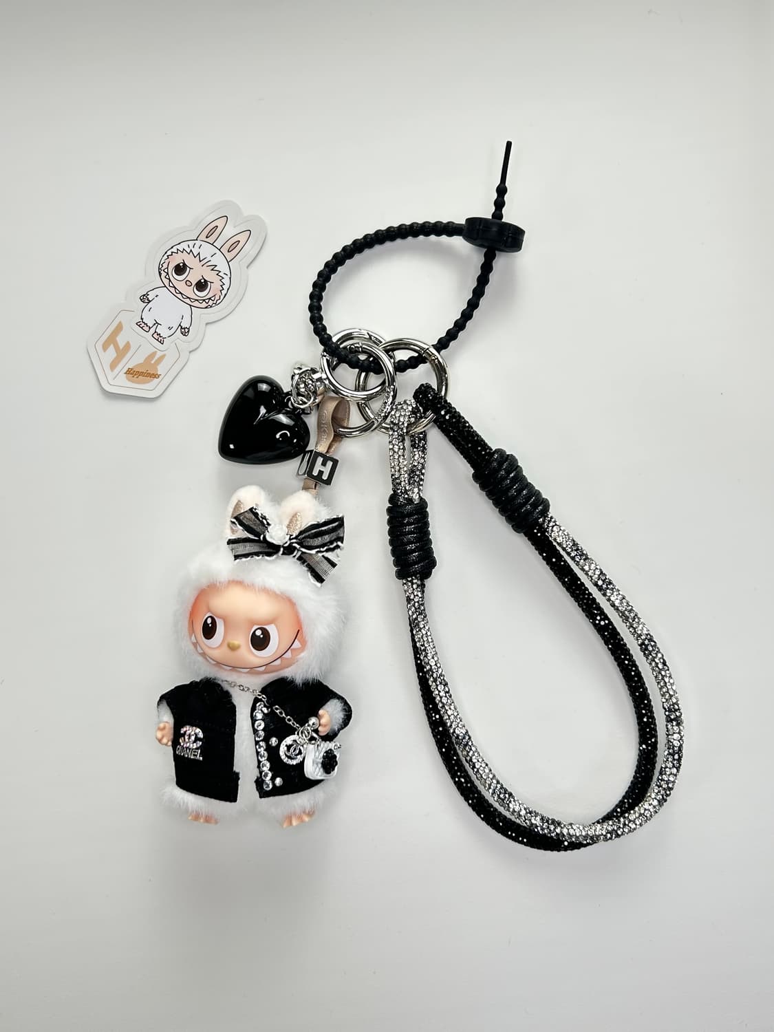 🐰미니라부부 내 마음속 비밀번호”H”커스텀키링 상품이미지1