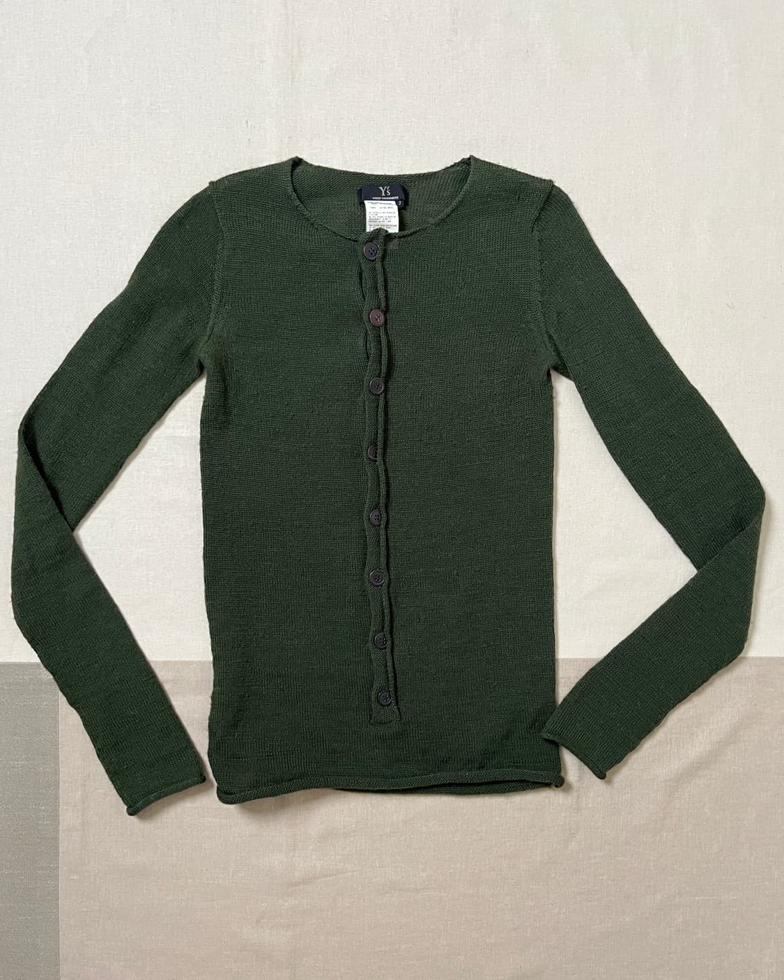 요지야마모토 롱 플라켓 니트 Y’s yohji yamamoto 헨리넥 상품이미지4