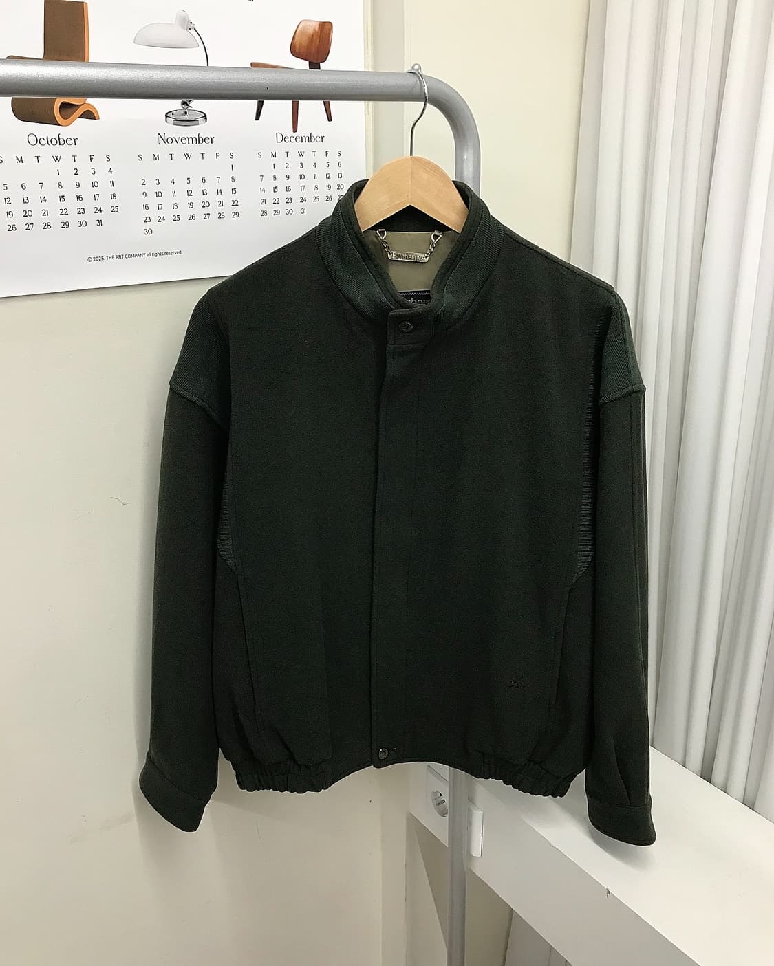 버버리 로고 울 헤링턴 자켓 상품이미지1