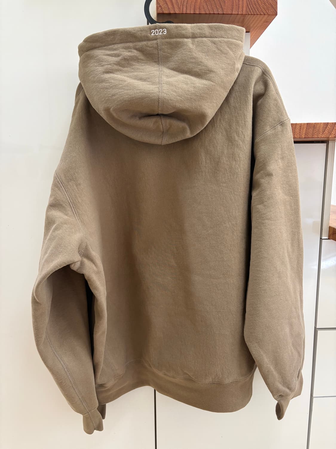 슈프림 박스로고 후드 스웨트셔츠 다크 샌드 L 상품이미지7