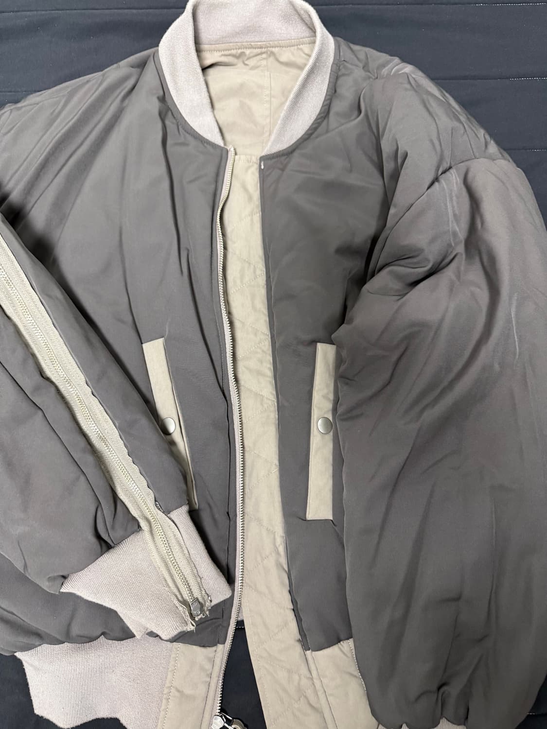 그레일즈 멀티지퍼 봄버자켓 2사이즈 상품이미지3