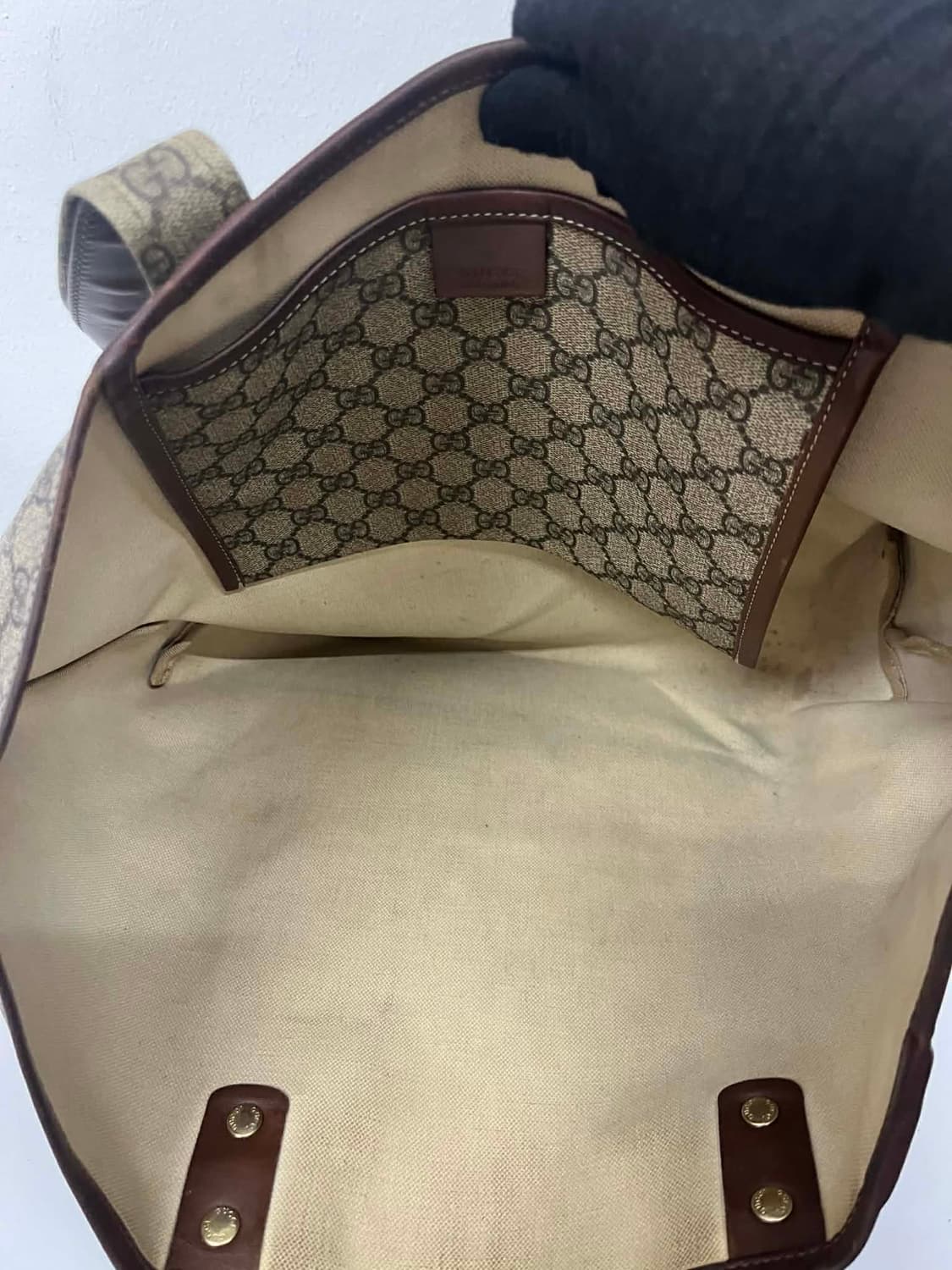 구찌 GG 캔버스 웹 디테일 쇼퍼백 숄더 토트백 상품이미지6