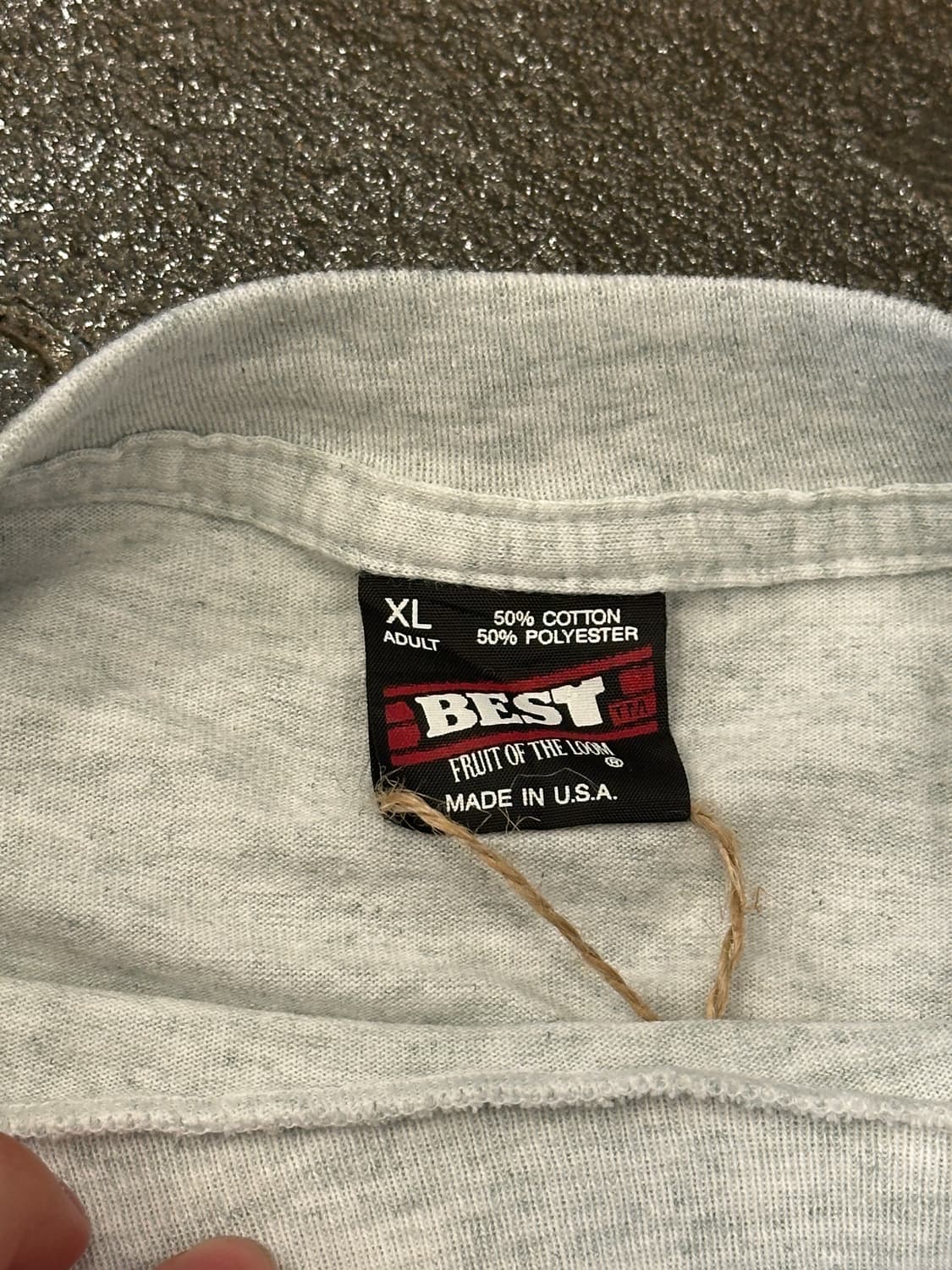 90s Fruit of the loom USA 러닝맨 빈티지 티셔츠 XL 상품이미지4