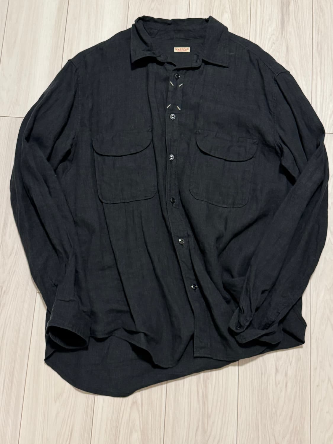 캐피탈 린넨 스티치셔츠 상품이미지2