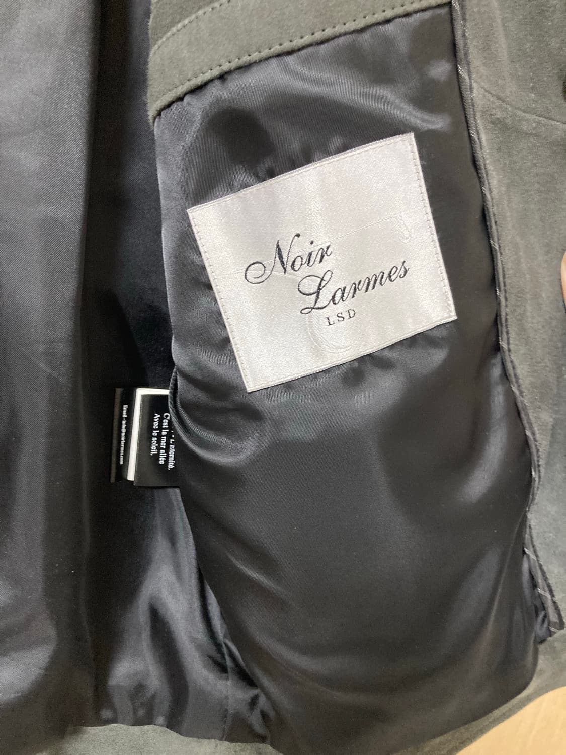 느와르라르메스 스웨이드 염소가죽자켓 46 상품이미지4