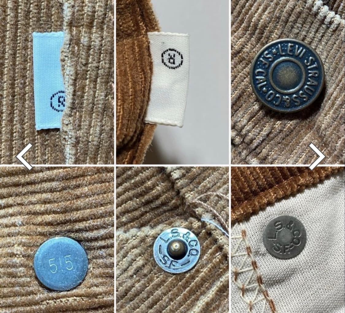 80s 빈티지 리바이스 517 코듀로이 팬츠 (34/34) 상품이미지6