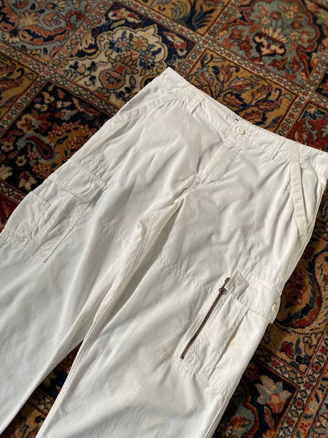 🌊Polo rip-stop white cargo pants 상품이미지3