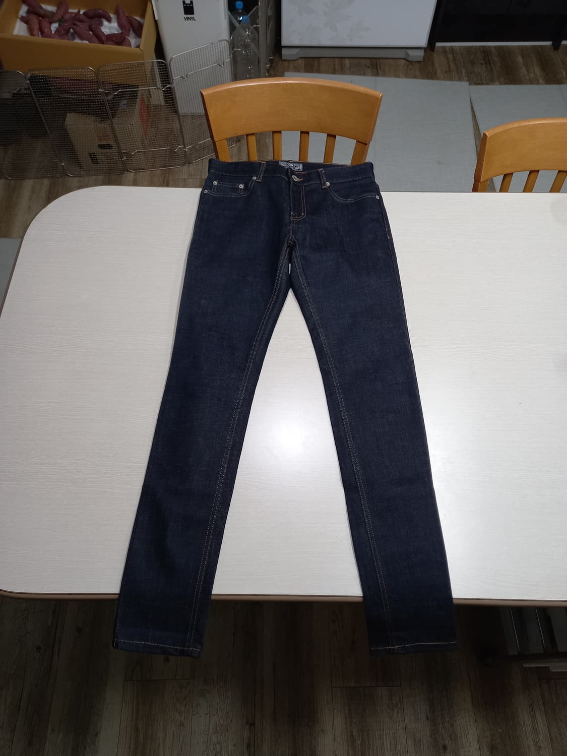 30 새상품 MODIFIED 스판 슬림일자진 블랙 30-214 상품이미지1