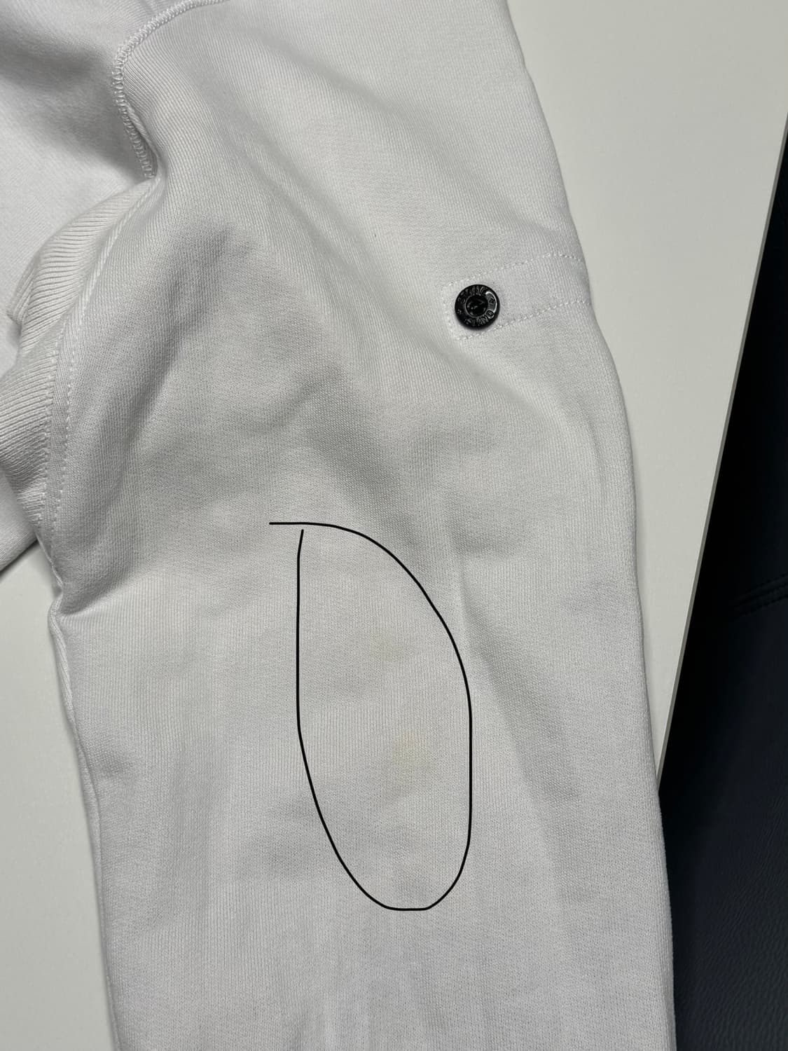 [M]스톤아일랜드 크루넥 화이트 맨투맨 상품이미지4