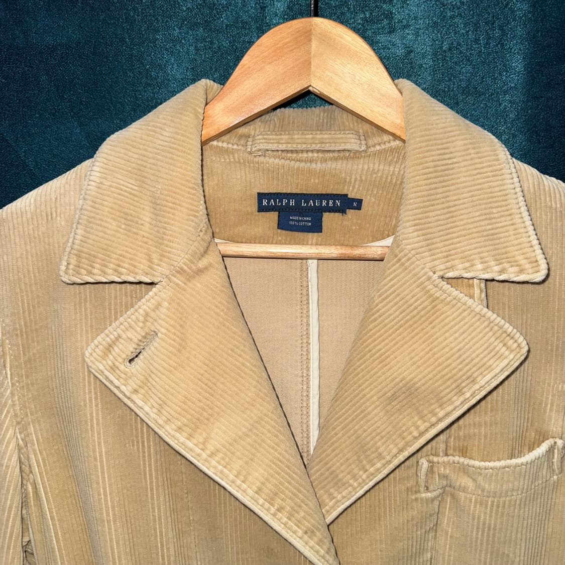 랄프로렌 코듀로이 레이디 싱글 코트 (M)   상품이미지4