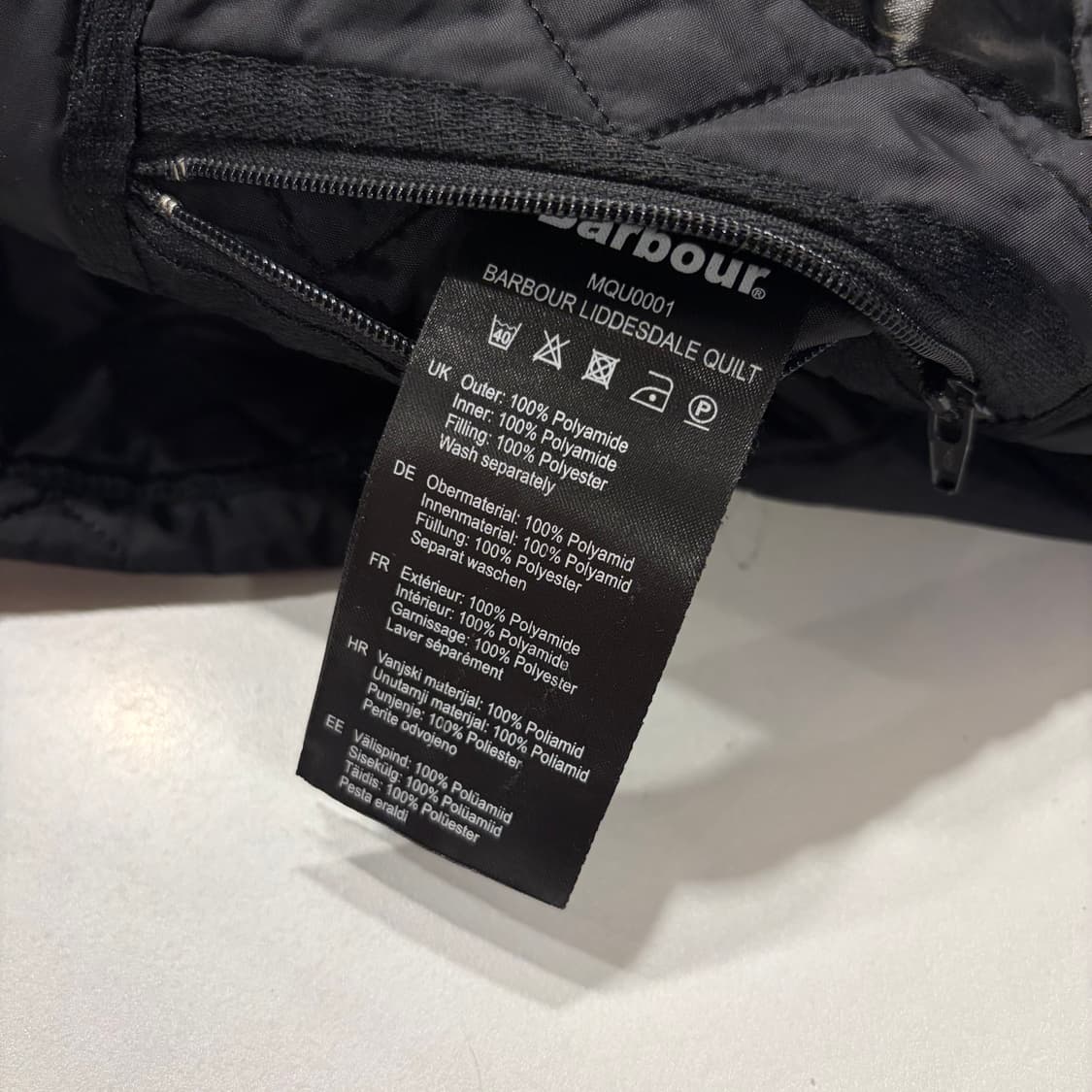[L] 바버 리더스데일 블랙 다이아몬드 퀼팅 자켓 C907 상품이미지7