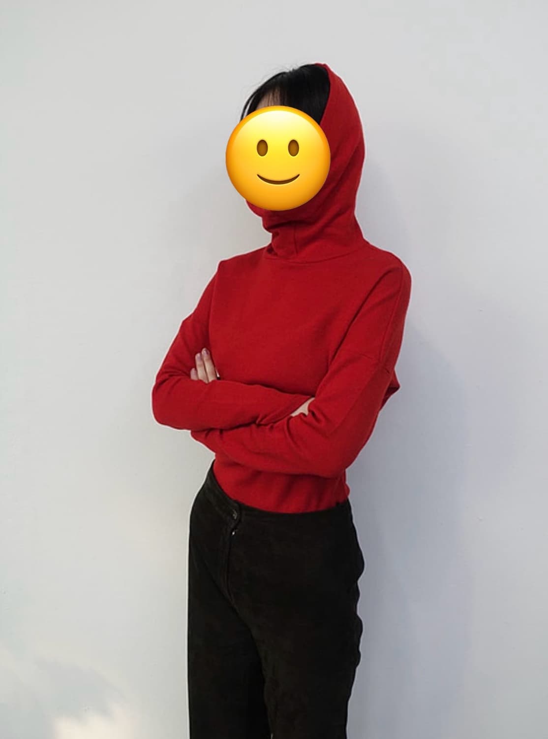 요지야마모토 니트후디 상품이미지3