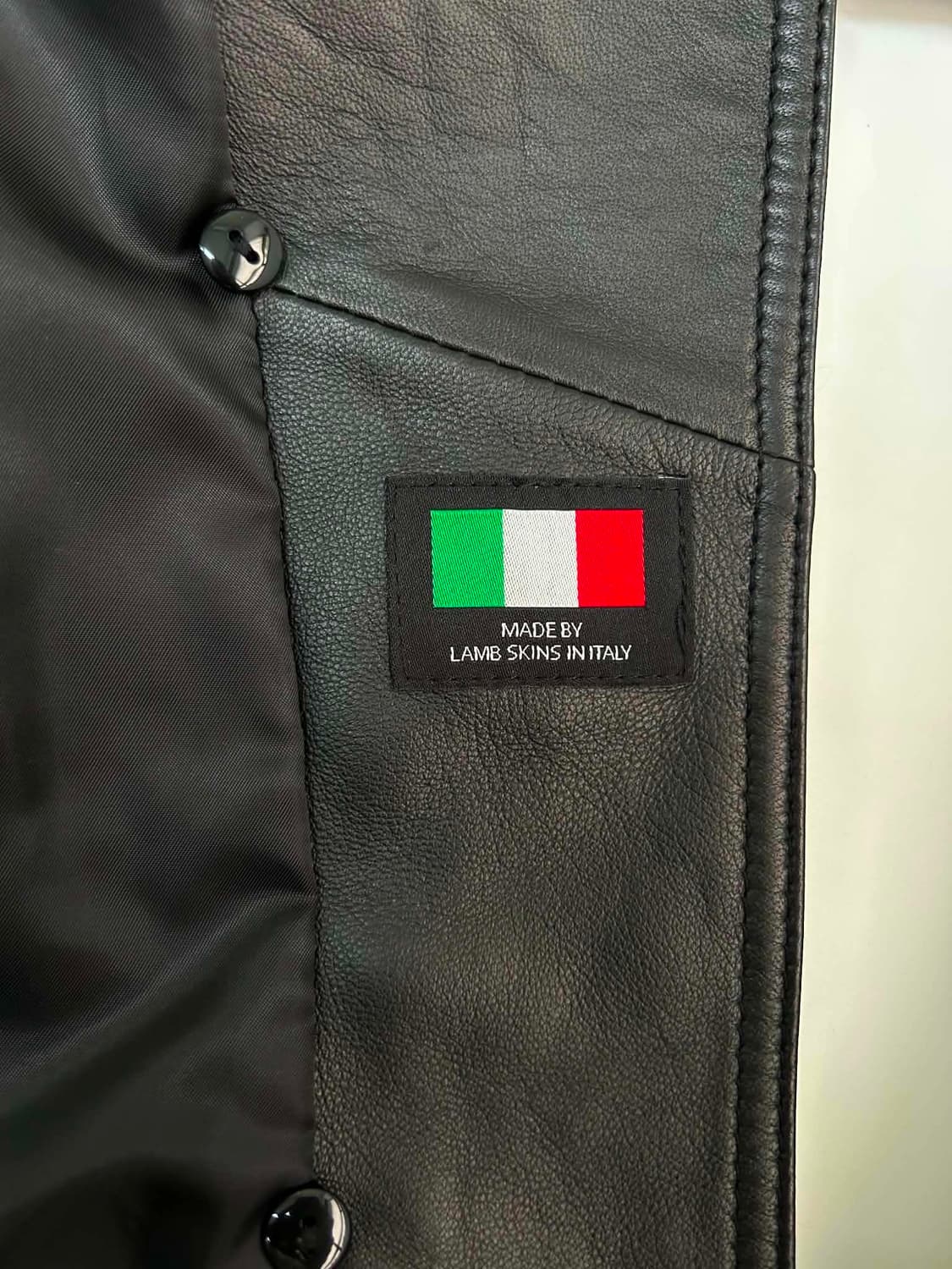 Vintage lambskin 이태리 가죽 라이더 자켓 상품이미지7