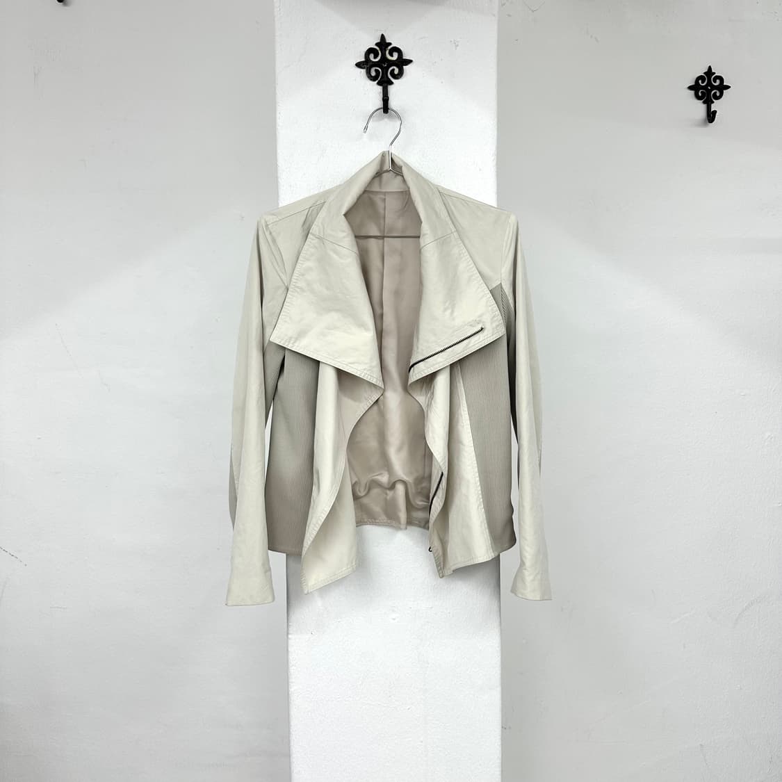 ivory nylon drape jacket 상품이미지5