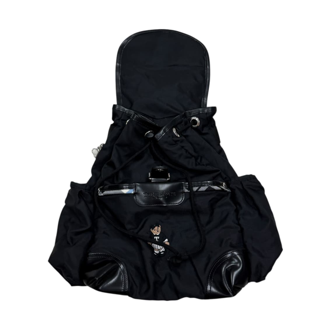티니위니 빈티지 Y2K 베어 버클 복조리 백팩 가방 블랙 상품이미지2
