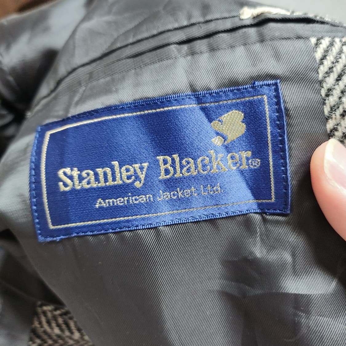 [94] Stanley Blacker 스탠리 블랙커 헤링본 빈티지 자켓 상품이미지3