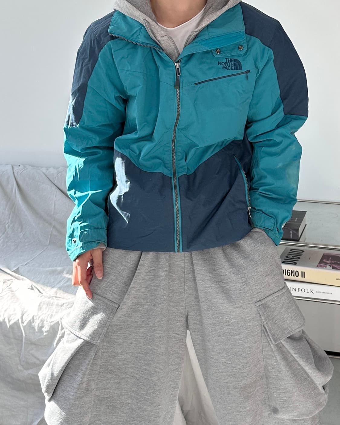 노스페이스 오션블루 바람막이 105 상품이미지2