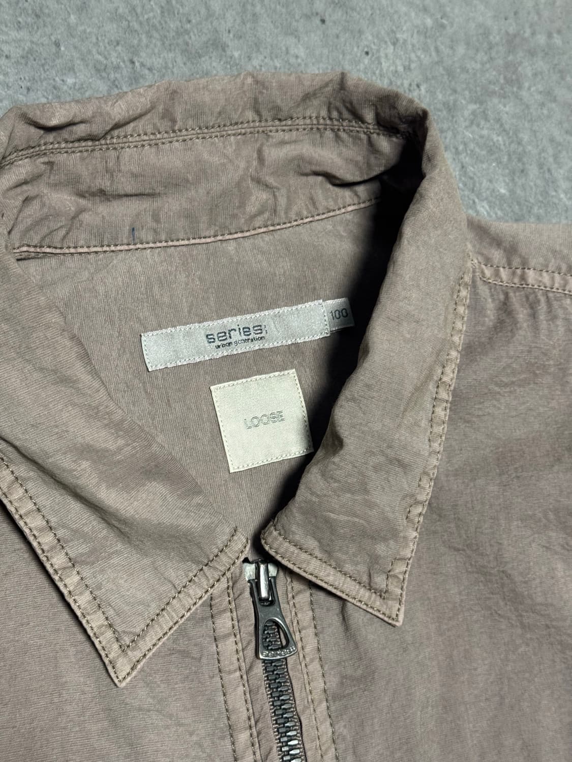 시리즈 23ss 피그먼트다잉 집업 아우터 셔츠 상품이미지2