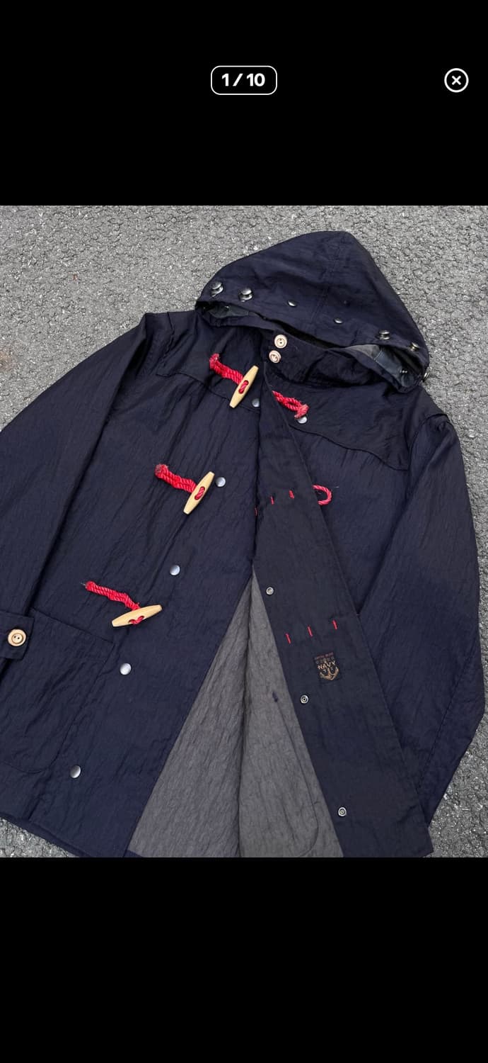 캐피탈 네이비 더플 토글 후드자켓 상품이미지1