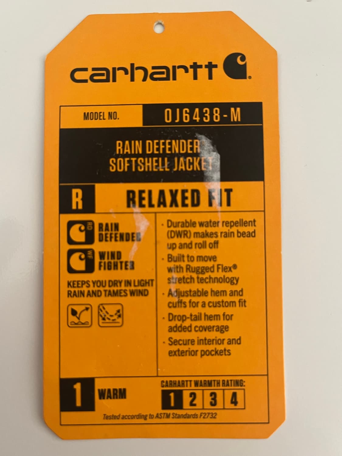 carhartt RAIN DEFENDER SOFTSHELL JACKET 상품이미지5