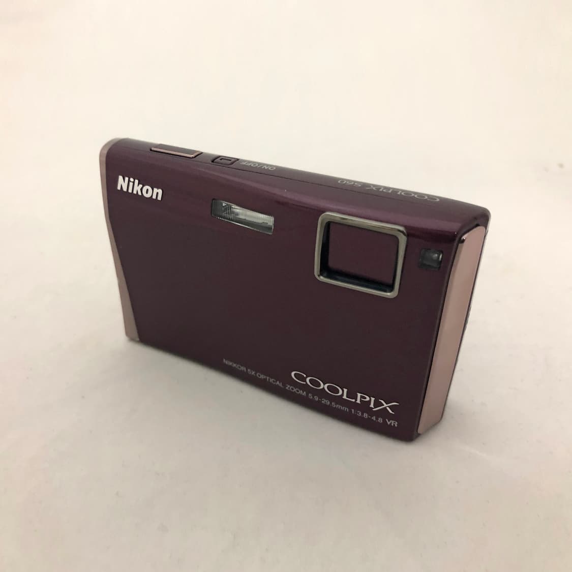 (박스셋) 니콘 쿨픽스 Coolpix S60 빈티지 디카 와인 컬러 상품이미지1