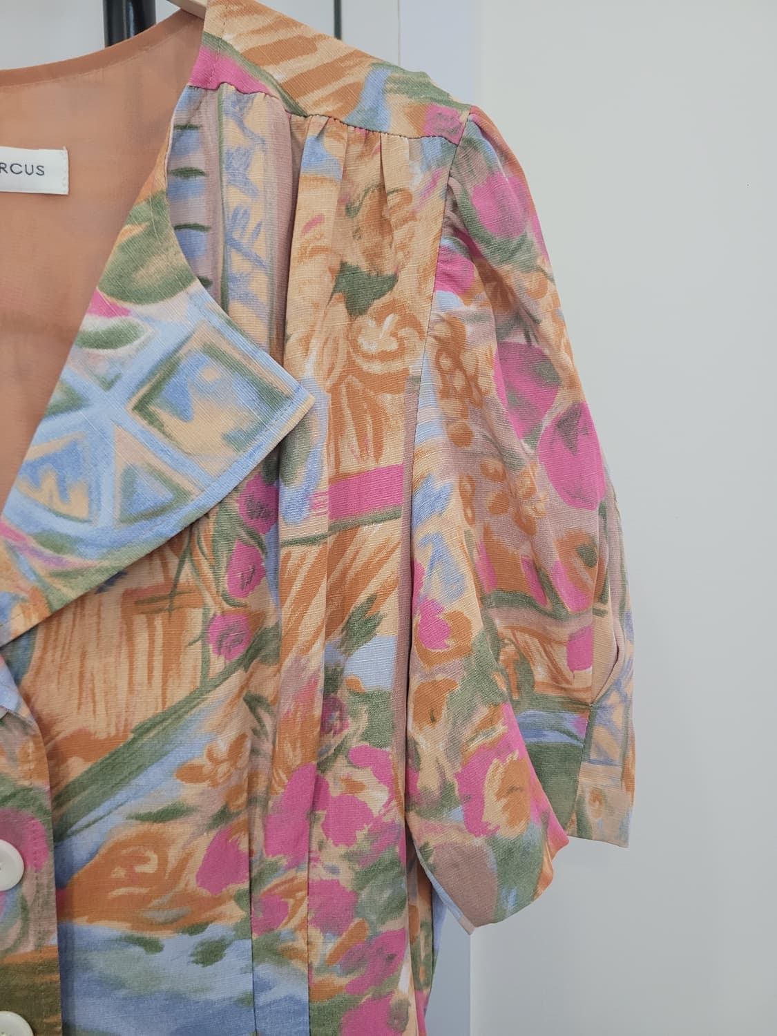 미드나잇서커스 플라워 패턴 린넨 원피스 55~66 상품이미지5