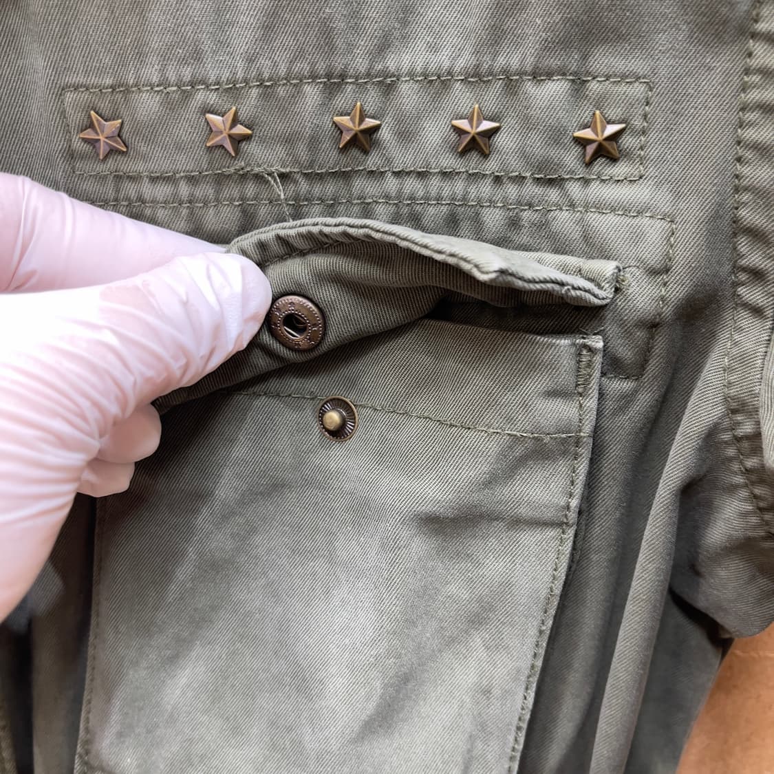 타미힐피거 별 스터드 밀리터리 야상 자켓 상품이미지3