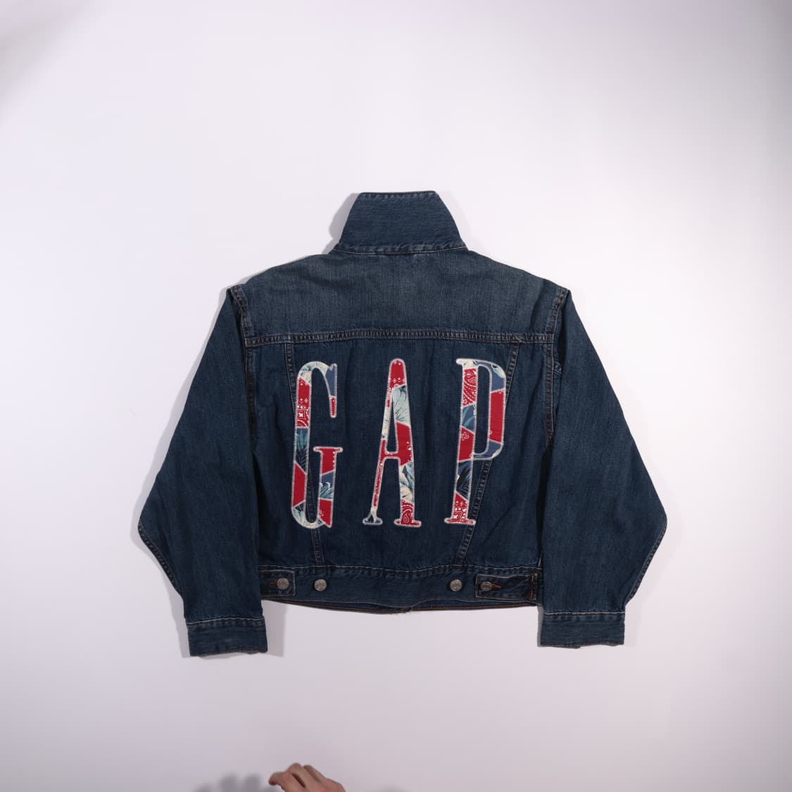 갭 로고 크롭 청자켓 B351 상품이미지4