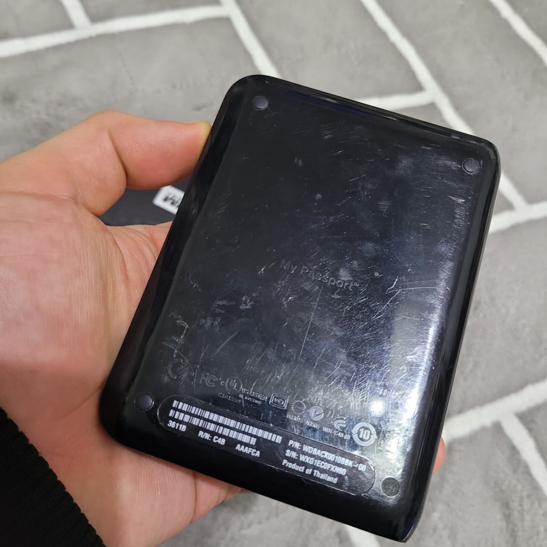 블랙 색상 WD 외장하드 고장품 상품이미지3