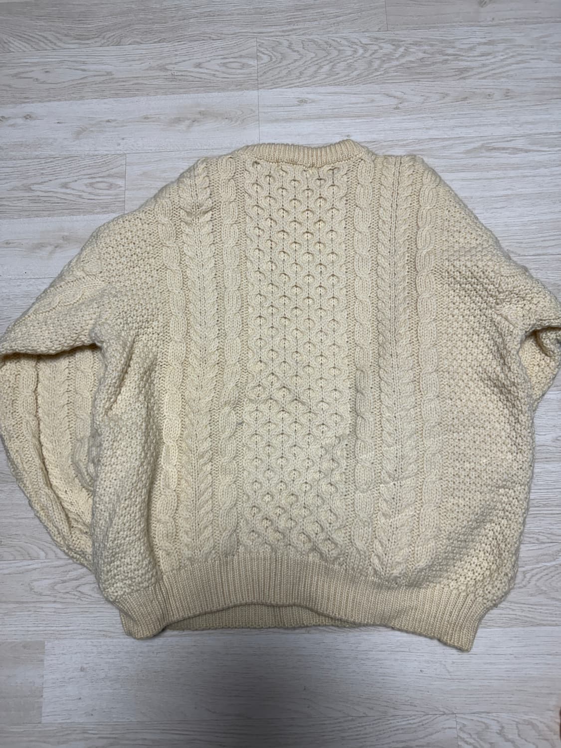 엘엘빈 ll bean 피셔맨 니트 아이보리 팝니다 상품이미지3