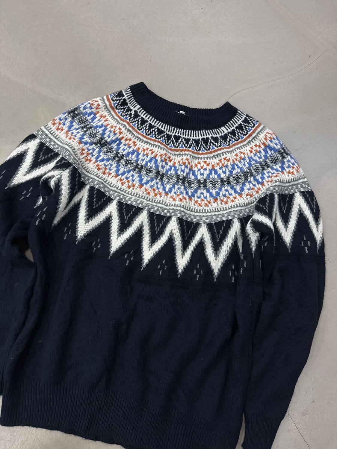 GLOBAL WORK 아가일 패턴 니트 L 상품이미지2