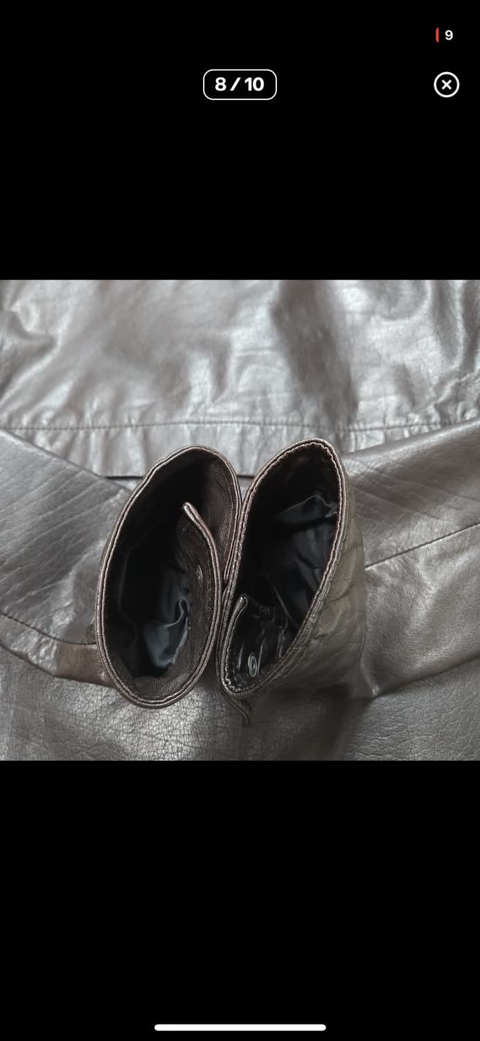 코데즈컴바인 하이넥 레더자켓 상품이미지8