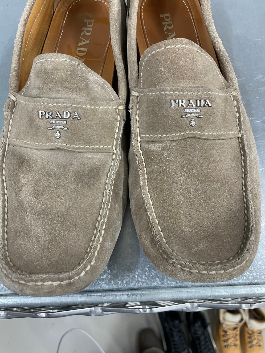 프라다 스웨이드 로퍼 9.5 (gr-4286) 상품이미지7