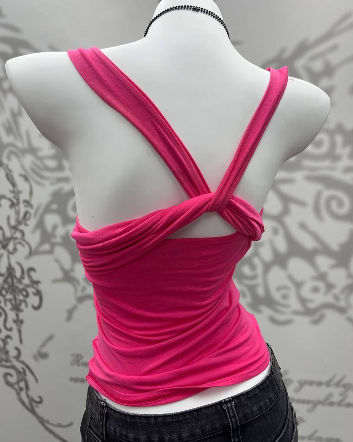 00's gals punk lettering sleeveless 상품이미지5