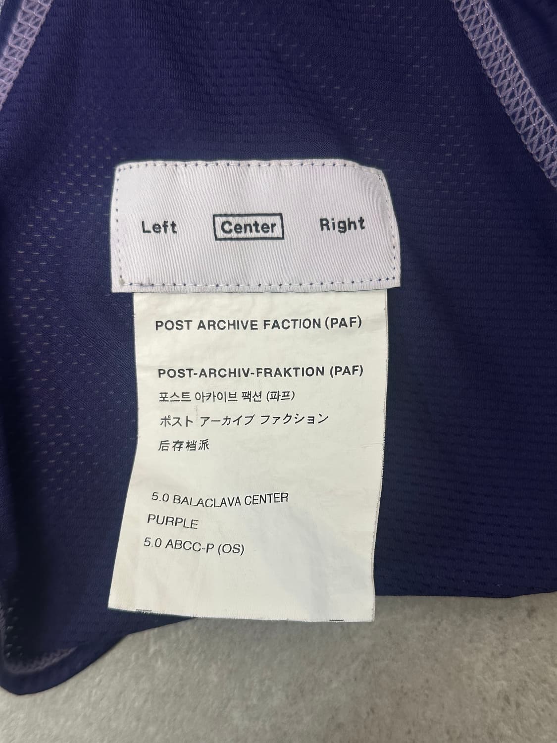 Post Archive Faction5.0 Center Balaclava 상품이미지3