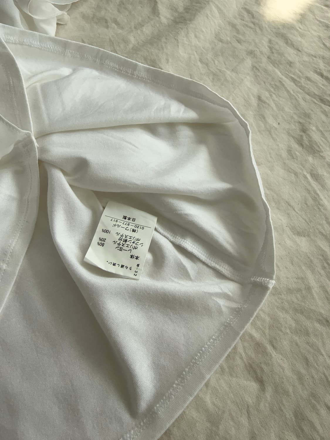 아이보리 쉬폰 블라우스 반팔탑 상품이미지6