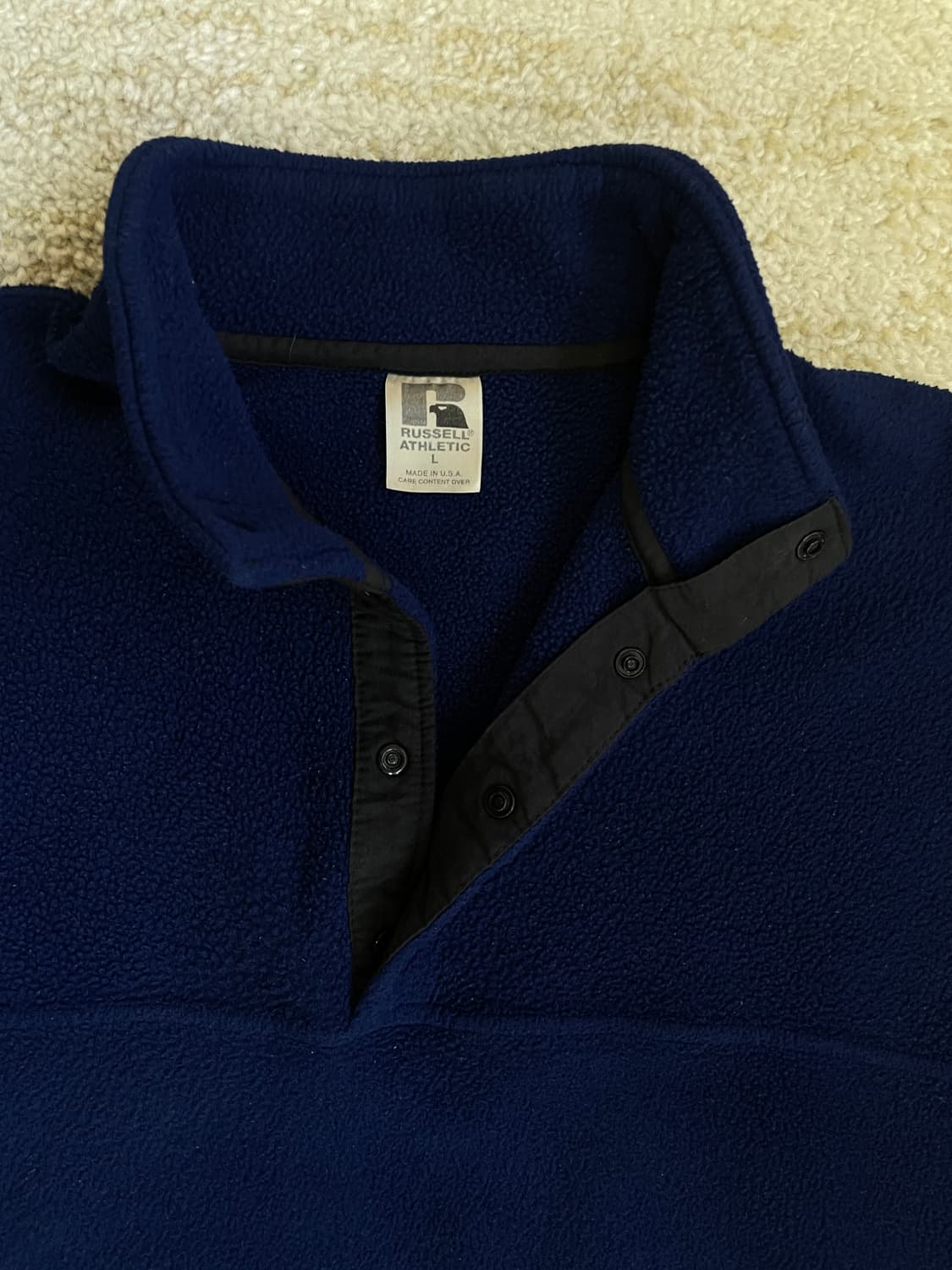 90s Russell 러셀 made USA 후리스 풀오버 플리스 신칠라 상품이미지4